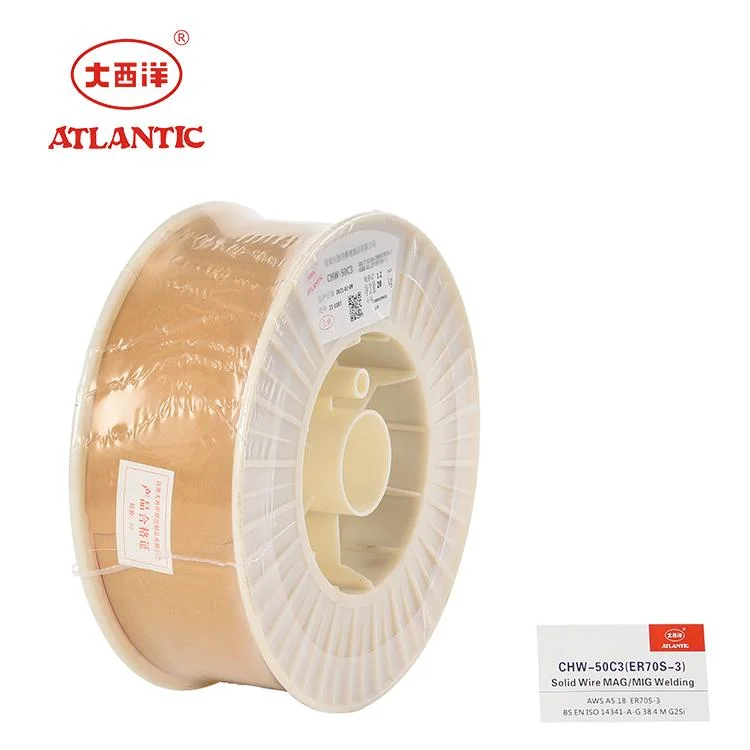 Atlantic Solid MIG Wire Er70s-3 Welding Wire Drums Packing Sg1 Carbon Steel Welding Wire Zinc Coated Material Welding