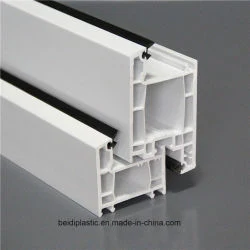 Color and White Co-Extrustion UPVC/PVC Plastic Profile/Plastic Frame Material with Lead Free, 80series Windows and Doors
