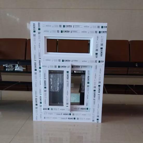 Color and White Co-Extrustion UPVC/PVC Plastic Profile/Plastic Frame Material with Lead Free, 80series Windows and Doors